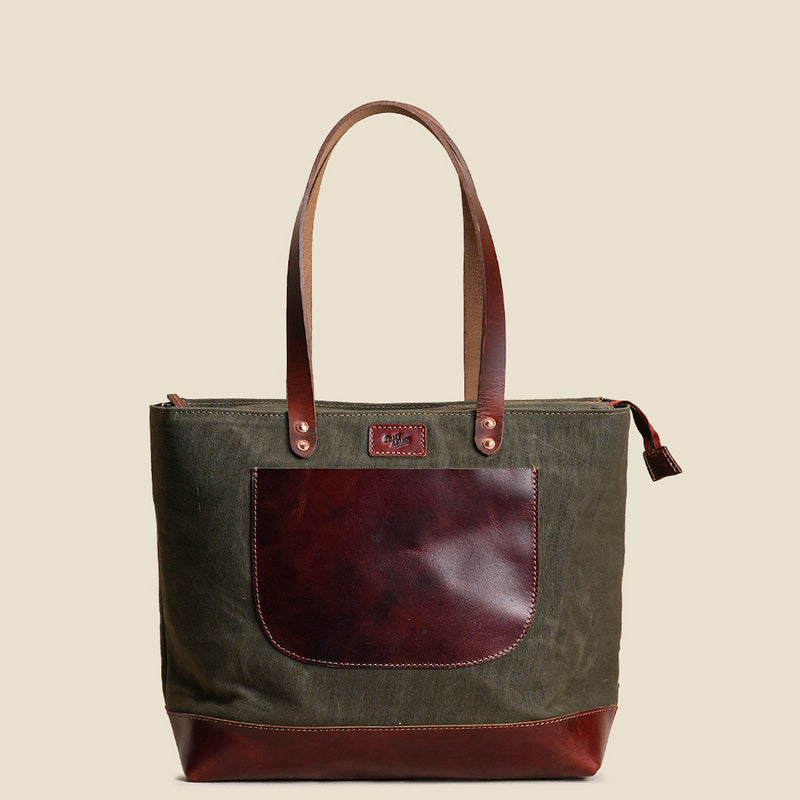 The Willow Tote ( Forest Green )
