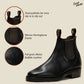 Heritage Chelsea Boots 6" (Raven Black) Goodyear Welted