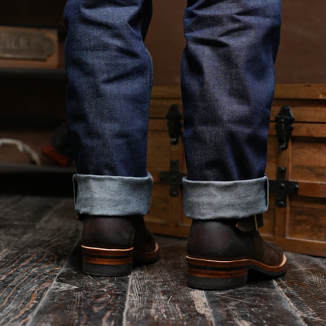 The Foundry Engineer Boots (Vintage Brown) Goodyear Welted