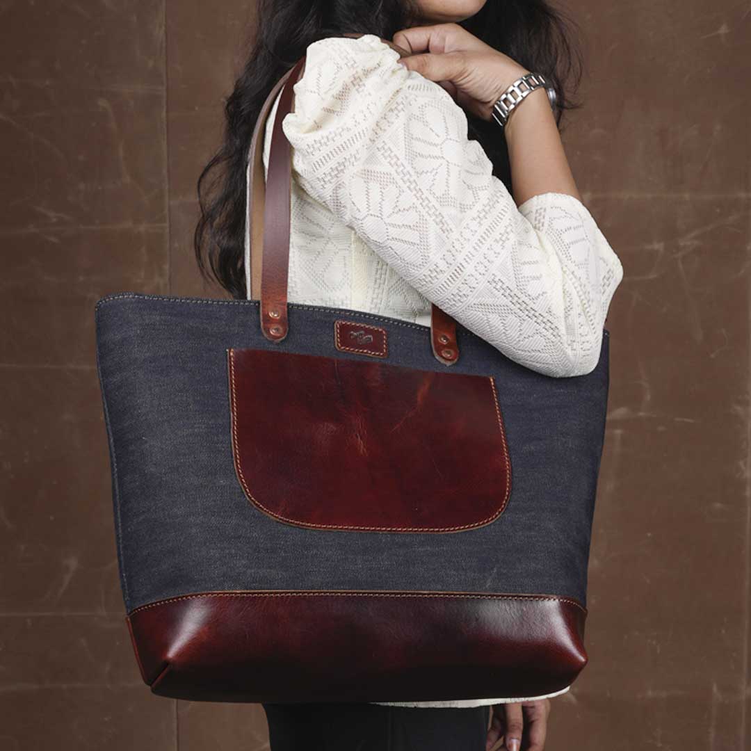 The Willow Tote ( Selvedge Denim )