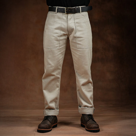 Fatigue Pants Arctic Wolf 12 Oz Cotton Twill For Men (True Straight)