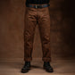 Five Pocket Bear Brown 12 Oz Hard Waxed Canvas Pants For Men (True Straight)