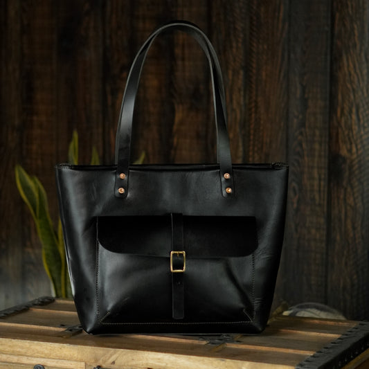 Alyssa Tote Bag (Raven Black)