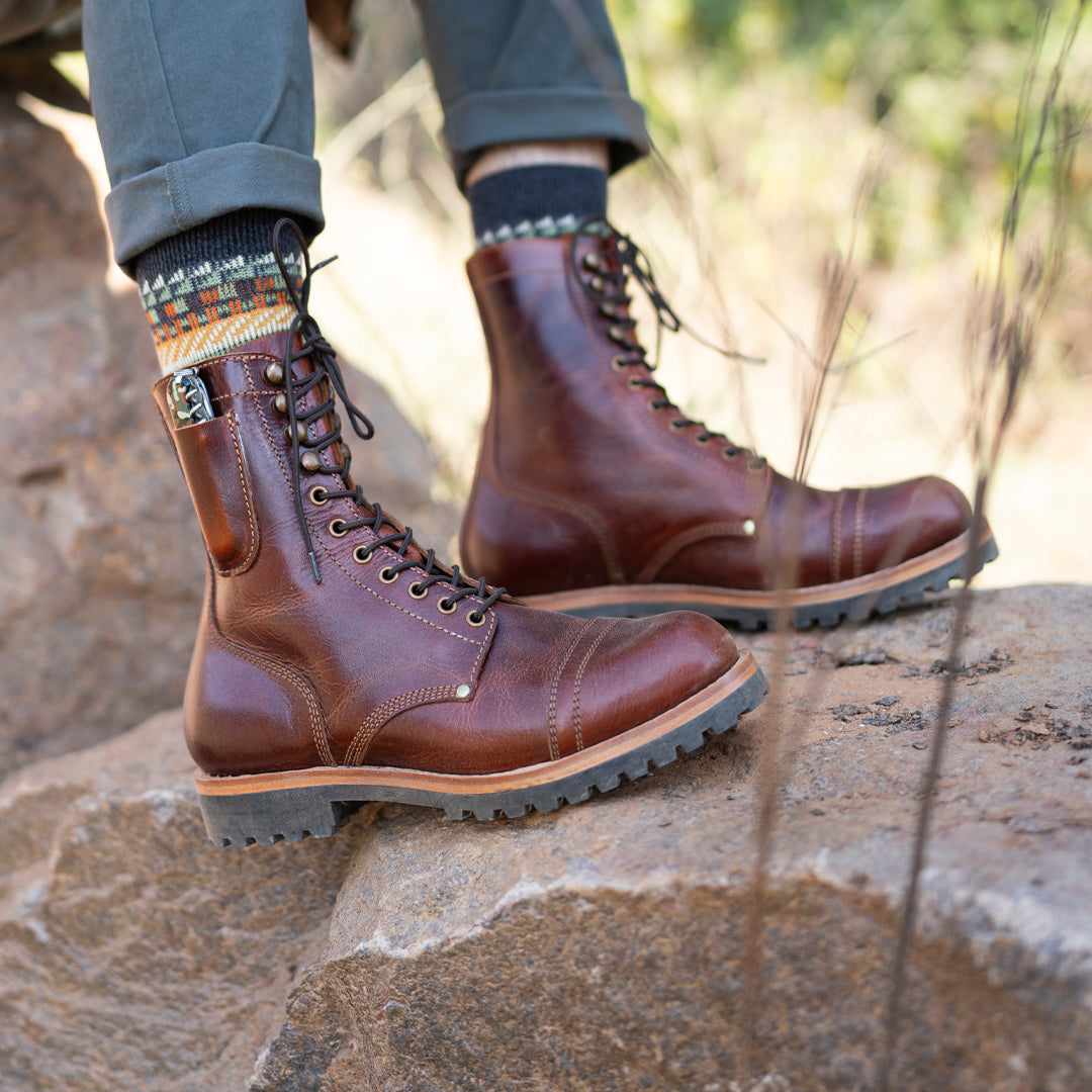 Gurkha Combat Boots 8" (Saddle Tan) Goodyear Welted