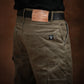Double Knee Carpenter Field Tan 12 Oz Hard Waxed Canvas Pants For Men (True Straight)