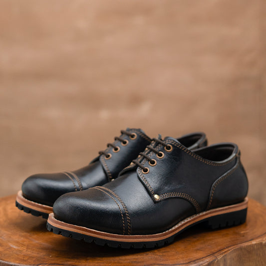 Gurkha Shoes (Raven Black) Goodyear Welted