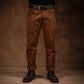 Five Pocket Fox Brown 12 Oz Duck Canvas Pants For Men (Slim Straight)