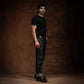 Five Pocket Ghost Black 13 Oz Selvedge Denim For Men (True Straight)