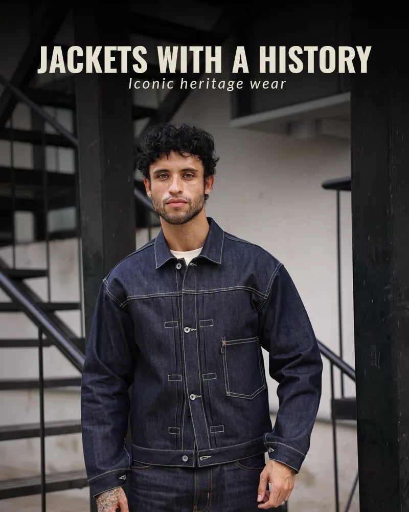 Heritage Workwear jackets collection banner