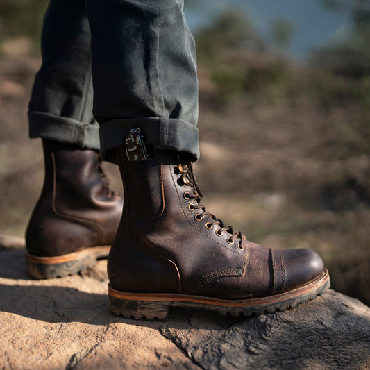 Combat Boots 8" (Vintage Brown) Goodyear Welted