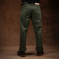 Five Pocket Military Green 12 Oz Selvedge Canvas Pants For Men (True Straight)