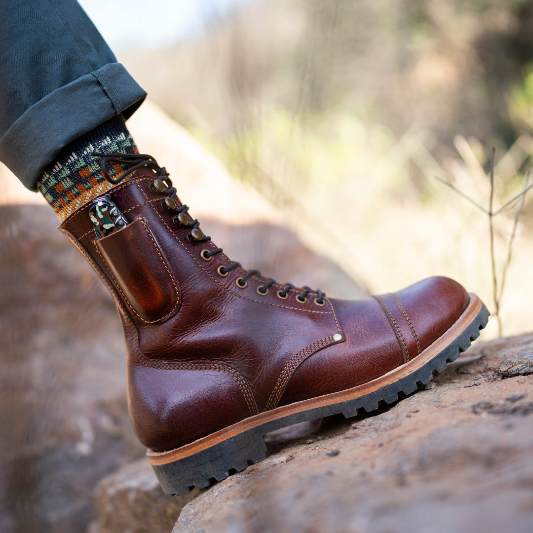 Gurkha Combat Boots 8" (Saddle Tan) Goodyear Welted