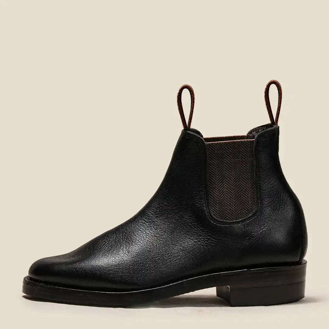 Heritage Chelsea Boots 6" (Raven Black) Goodyear Welted