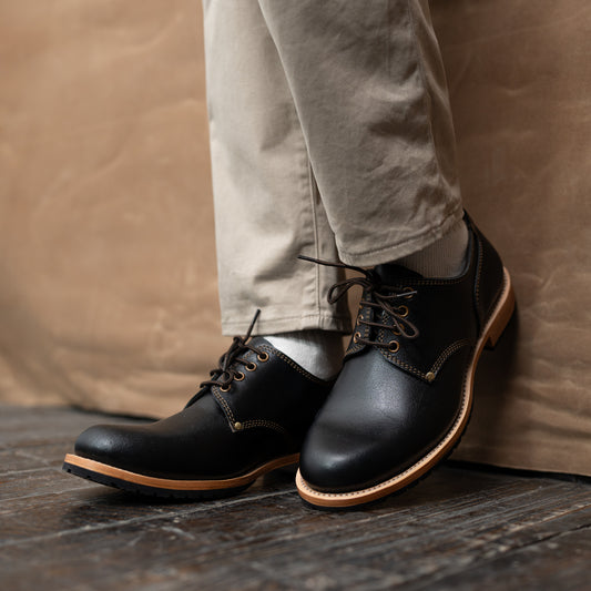Service Shoe (Raven Black) Goodyear Welted