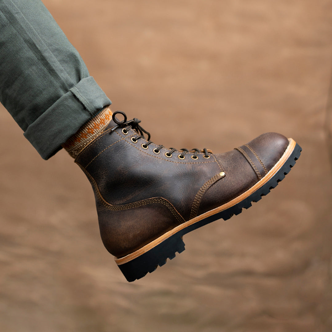 Gurkha Combat Boots 6" (Vintage Brown) Goodyear Welted