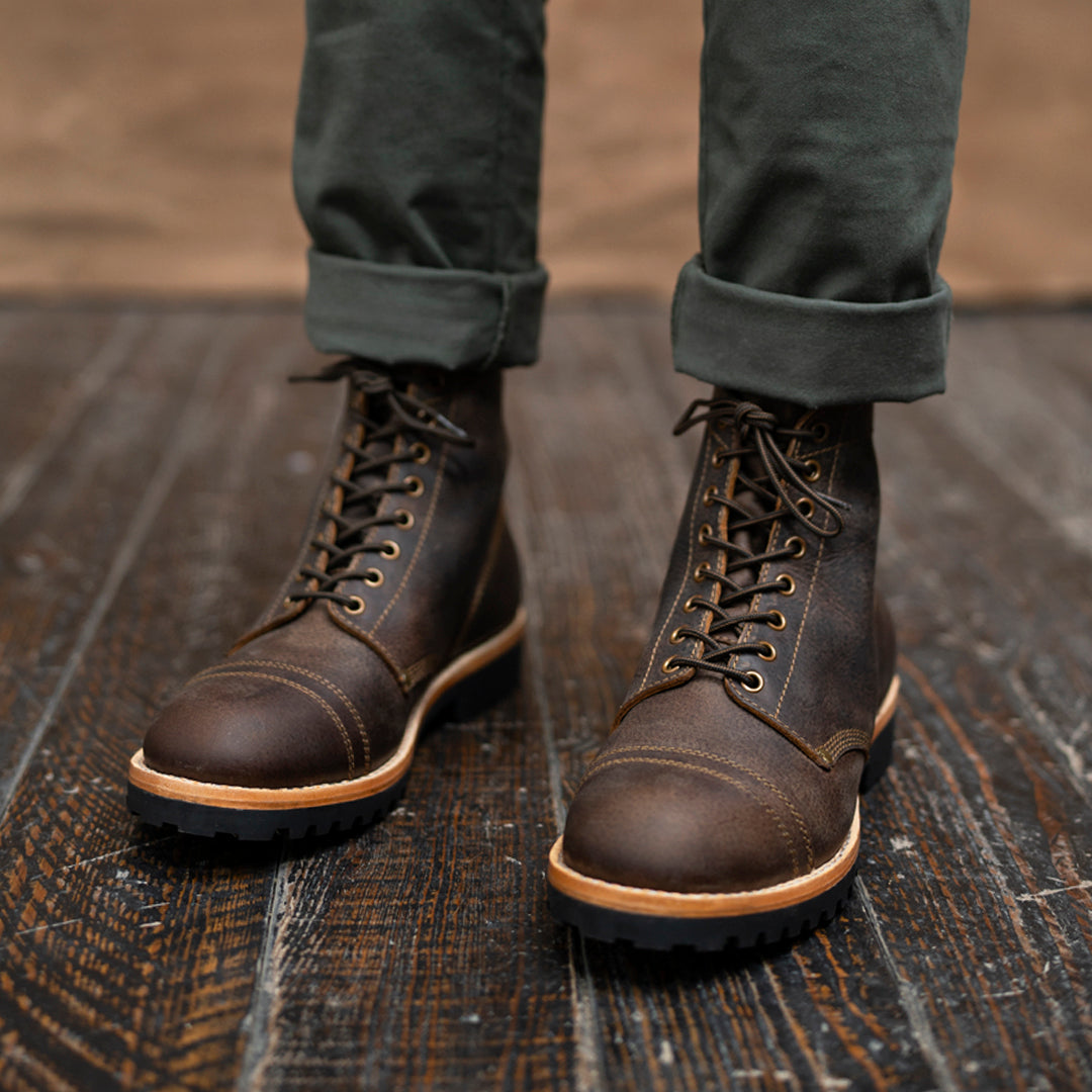 Gurkha Combat Boots 6" (Vintage Brown) Goodyear Welted