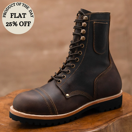 Combat Boots 8" (Vintage Brown) Goodyear Welted