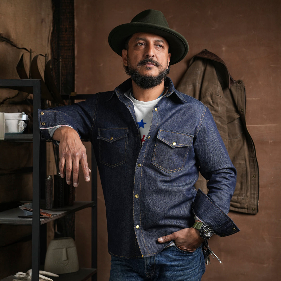 Selvedge Denim Overshirt 10 Oz (Indigo Blue)