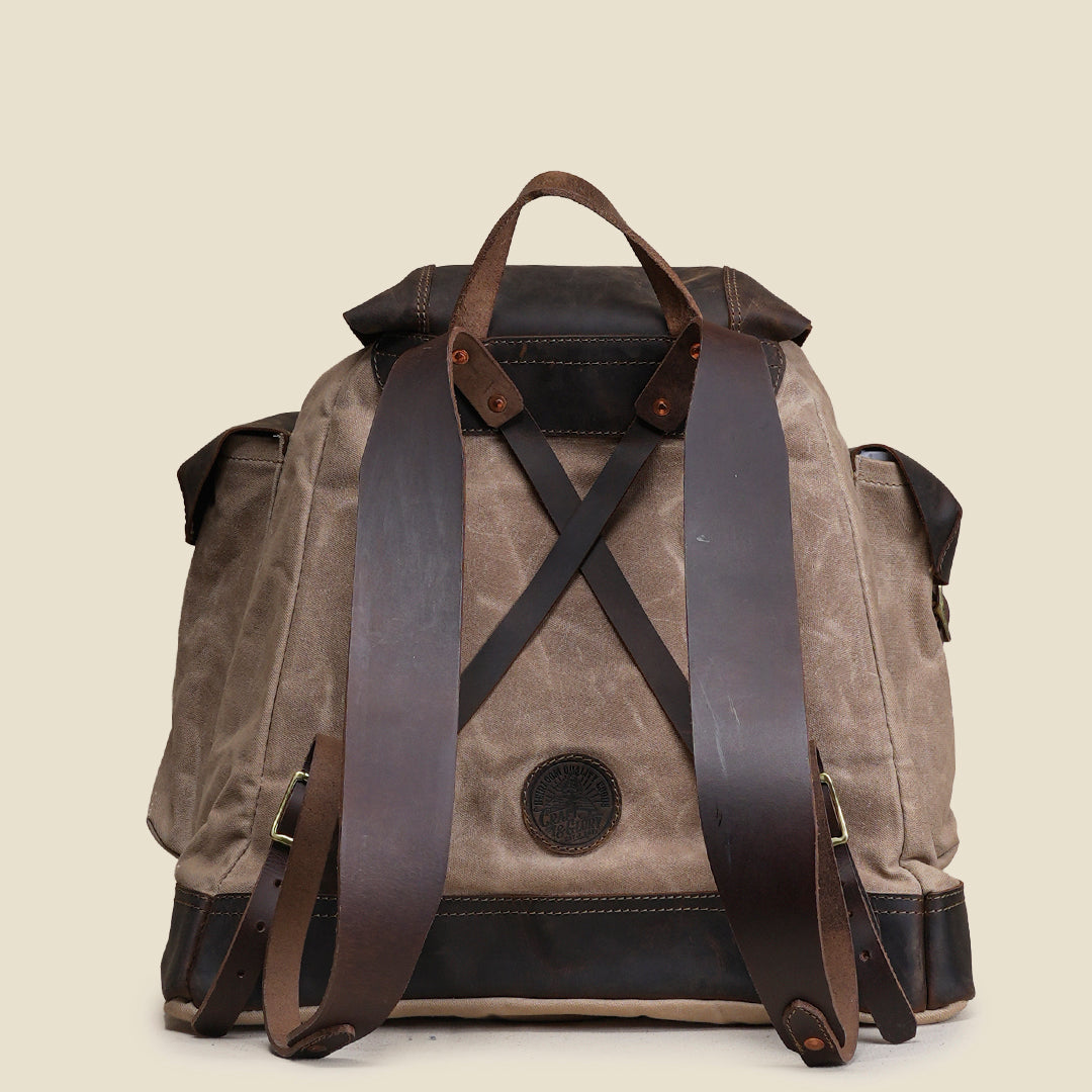 Jungle Rucksack (Sandstorm x Vintage Brown)