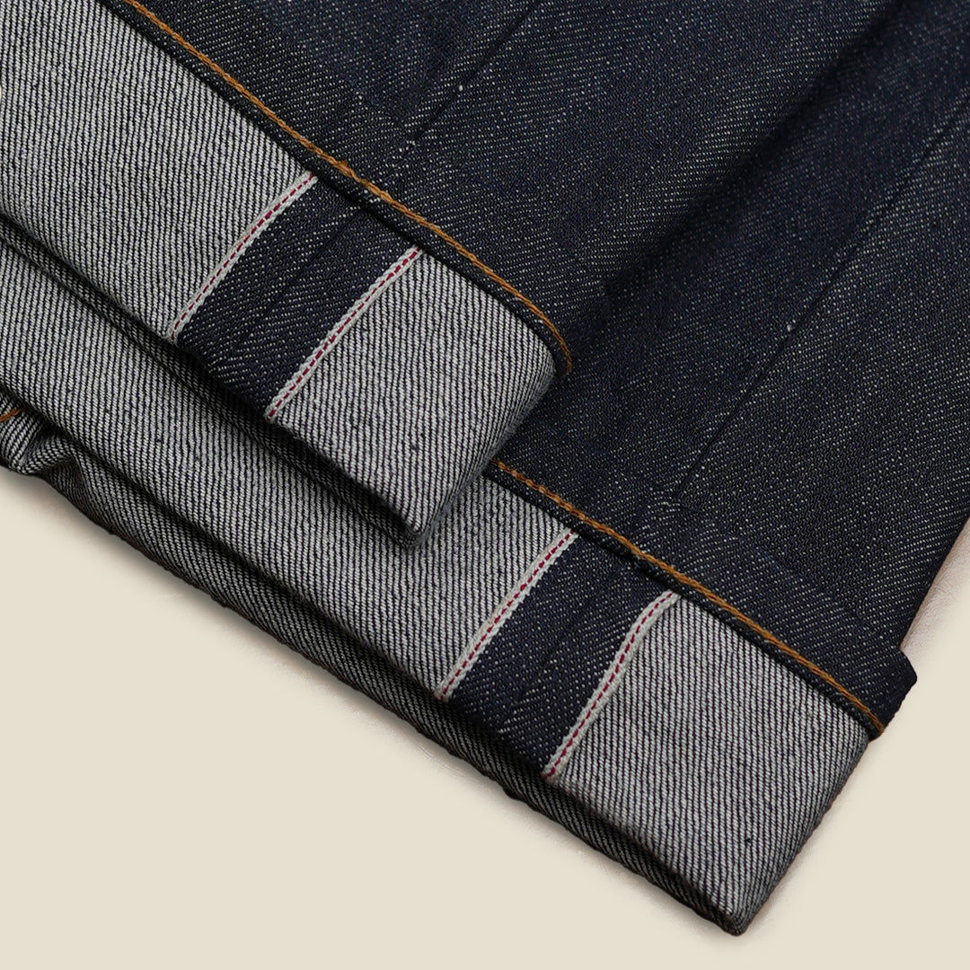 15 Oz Blue Blood Five Pocket 2.0 Selvedge Denim For Men ( True Straight)