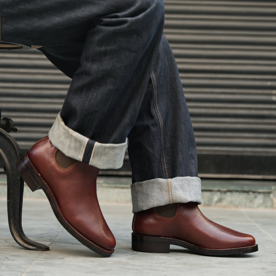 Heritage Chelsea Boots 6" (Saddle Tan) Goodyear Welted