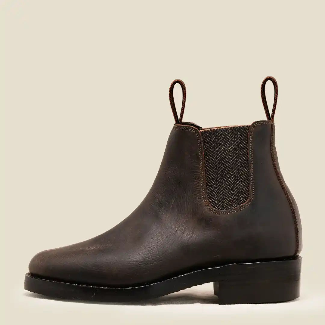 Women Heritage Chelsea Boots 6" (Vintage Brown) Goodyear Welted