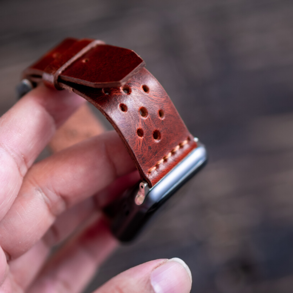 Artisan Apple Watch Leather Strap (Saddle Tan)