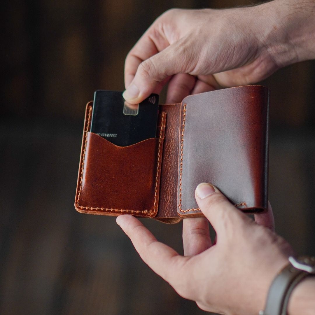Legacy Trifold Wallet (Saddle Tan)