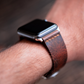 Minimal Apple Watch Leather Strap (Saddle Tan)
