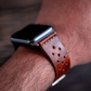 Bracelet en cuir artisanal Apple Watch (Tan selle)