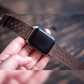 Bracelet en cuir artisanal Apple Watch (marron vintage)