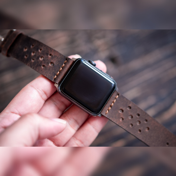 Artisan Apple Watch Lederarmband (Vintage Braun)