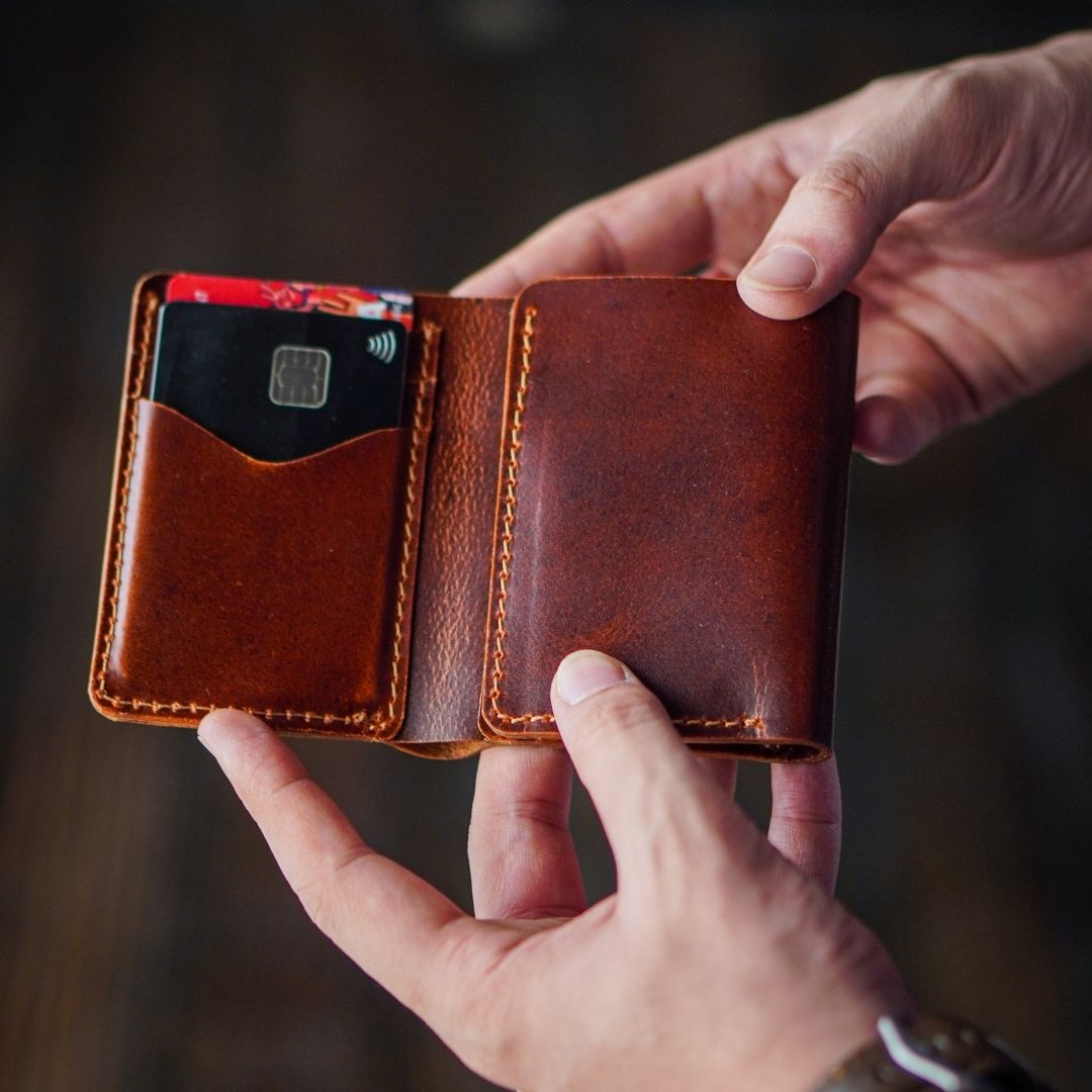 Legacy Trifold Wallet (Saddle Tan)