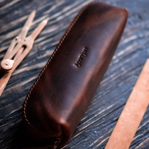 Oxford Stationery Pouch (Saddle Tan)