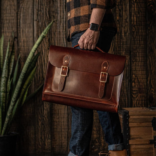 Leather laptop sleeve cover – Craft & Glory