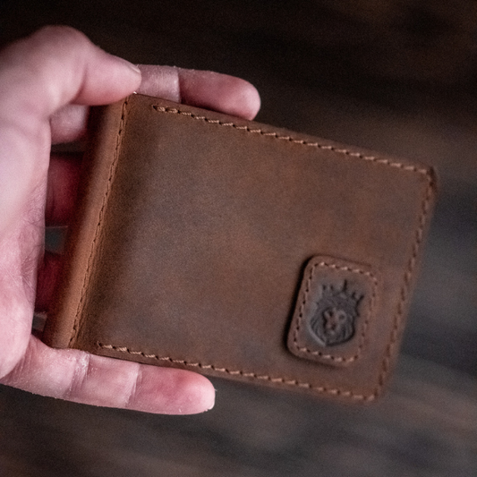 Legacy Money Clipper Leather Wallet (Vintage Brown)