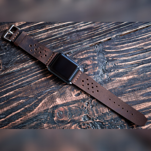 Artisan Apple Watch Leather Strap (Vintage Brown)