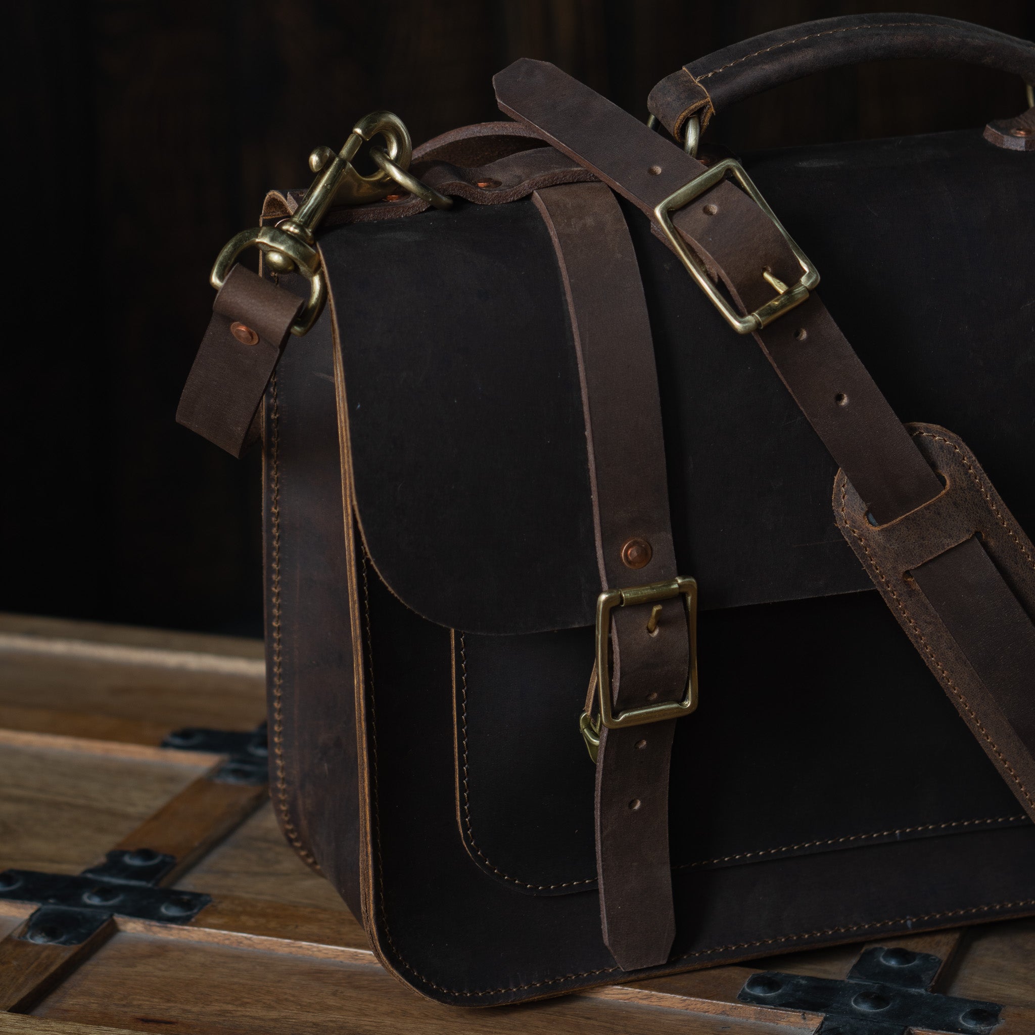 Brooklyn Satchel Vintage Brown Craft Glory