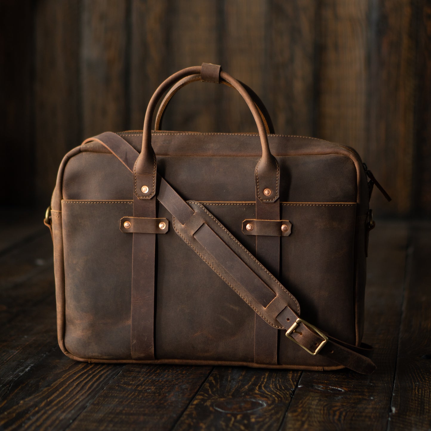 Boston Briefcase (Vintage Brown)