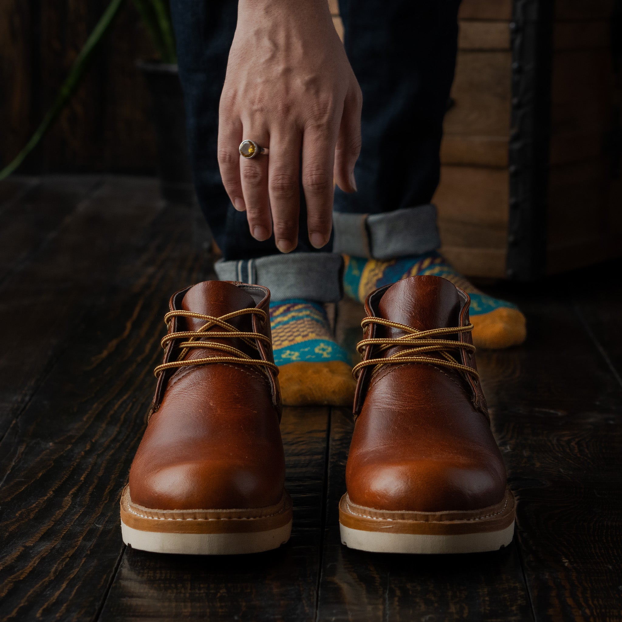 Brown desert sale boot