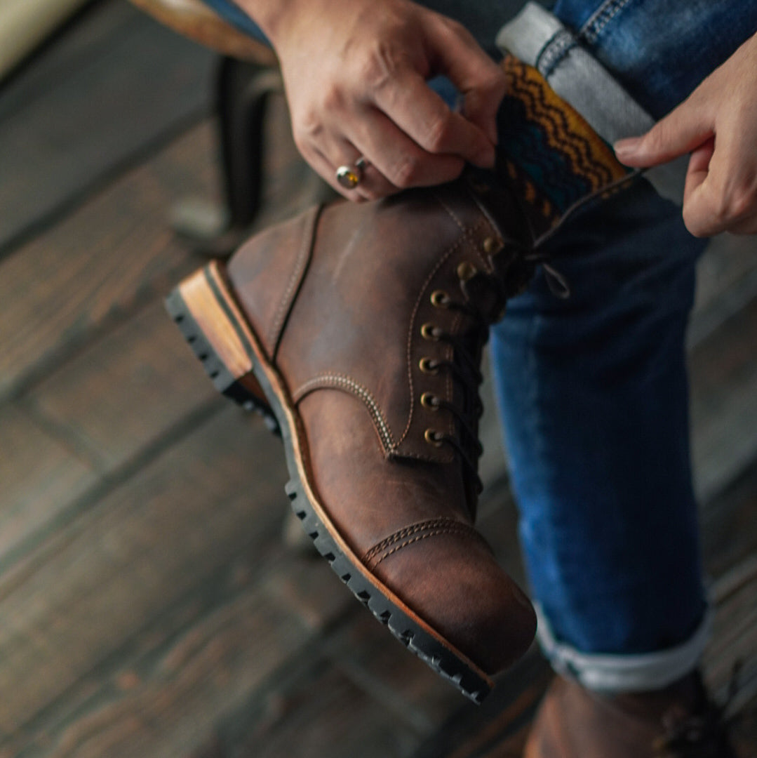 Bottes Ranger (Vintage Marron) Goodyear Welted