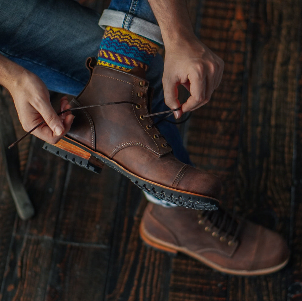 Ranger Boots (Vintage Brown) Goodyear Welted