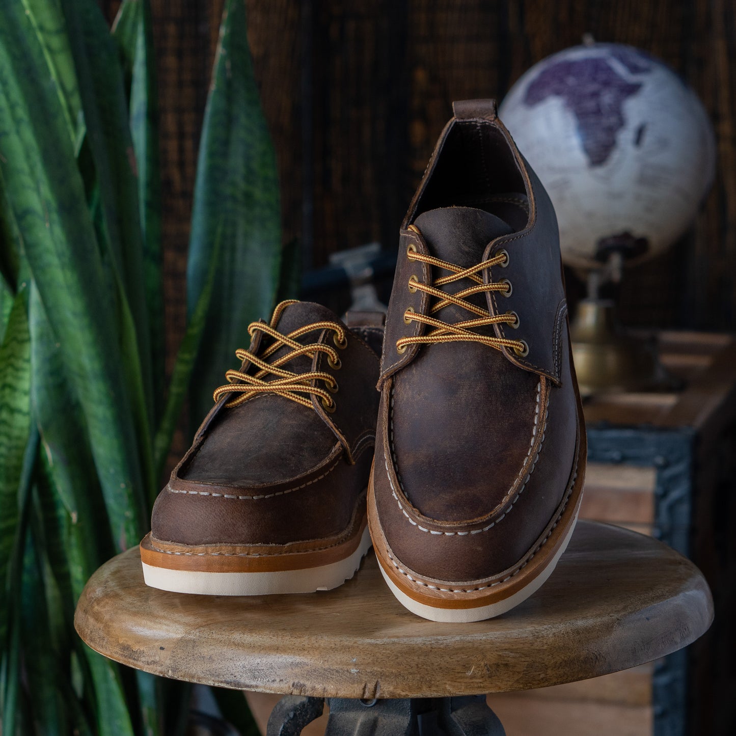 Chaussures Moc-Toe (marron vintage) Goodyear Welted