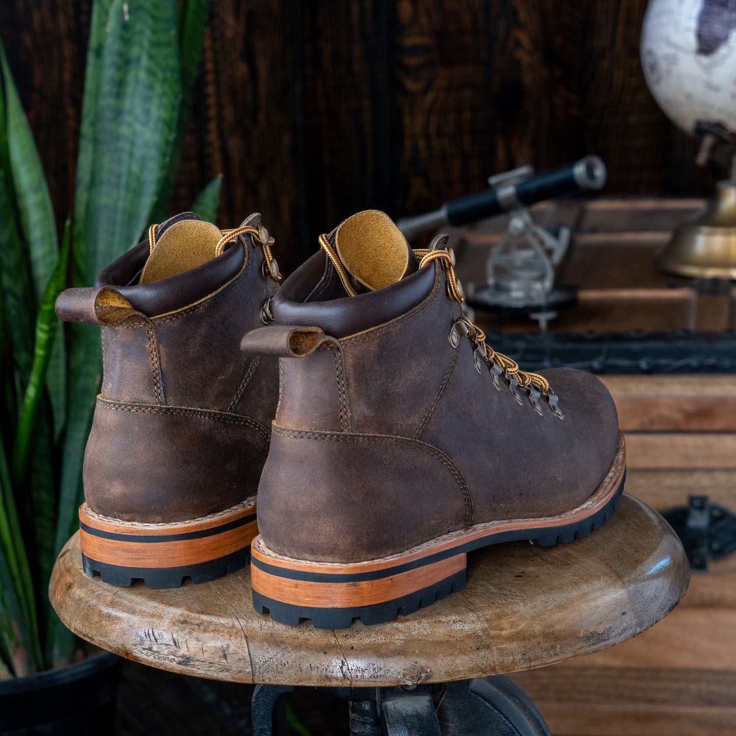 Hike Boots (Vintage Brown) Goodyear Welted