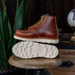 Women Moc-Toe Leather boots (Saddle Tan) Goodyear Welted