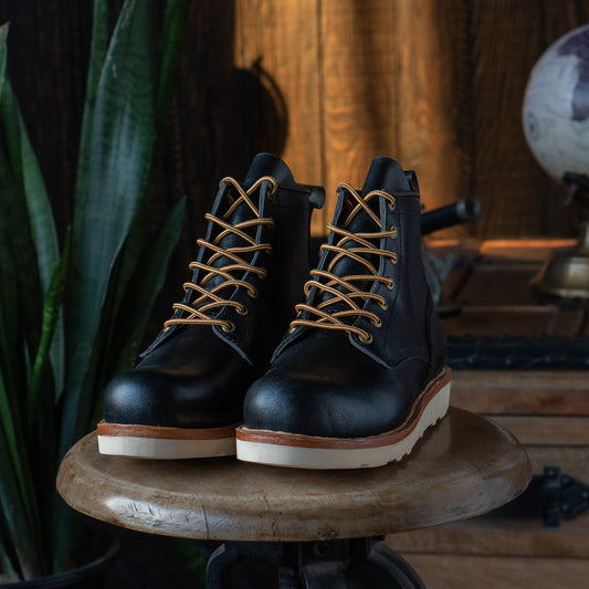 Field Boots (Raven Black) Goodyear Welted