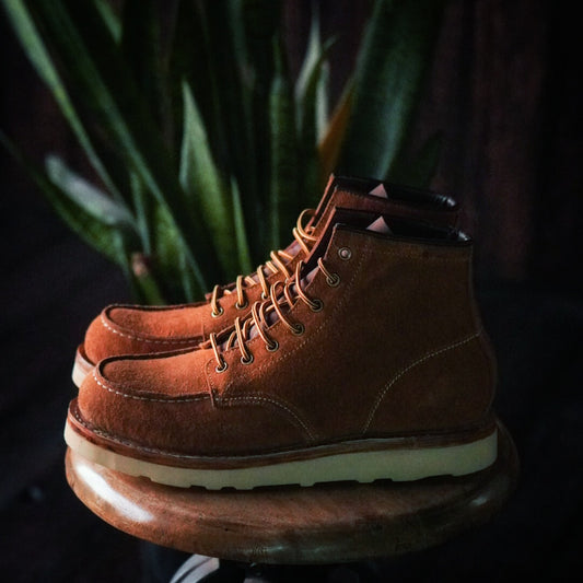 Moc-Toe Wheat Rough Out (Suede)