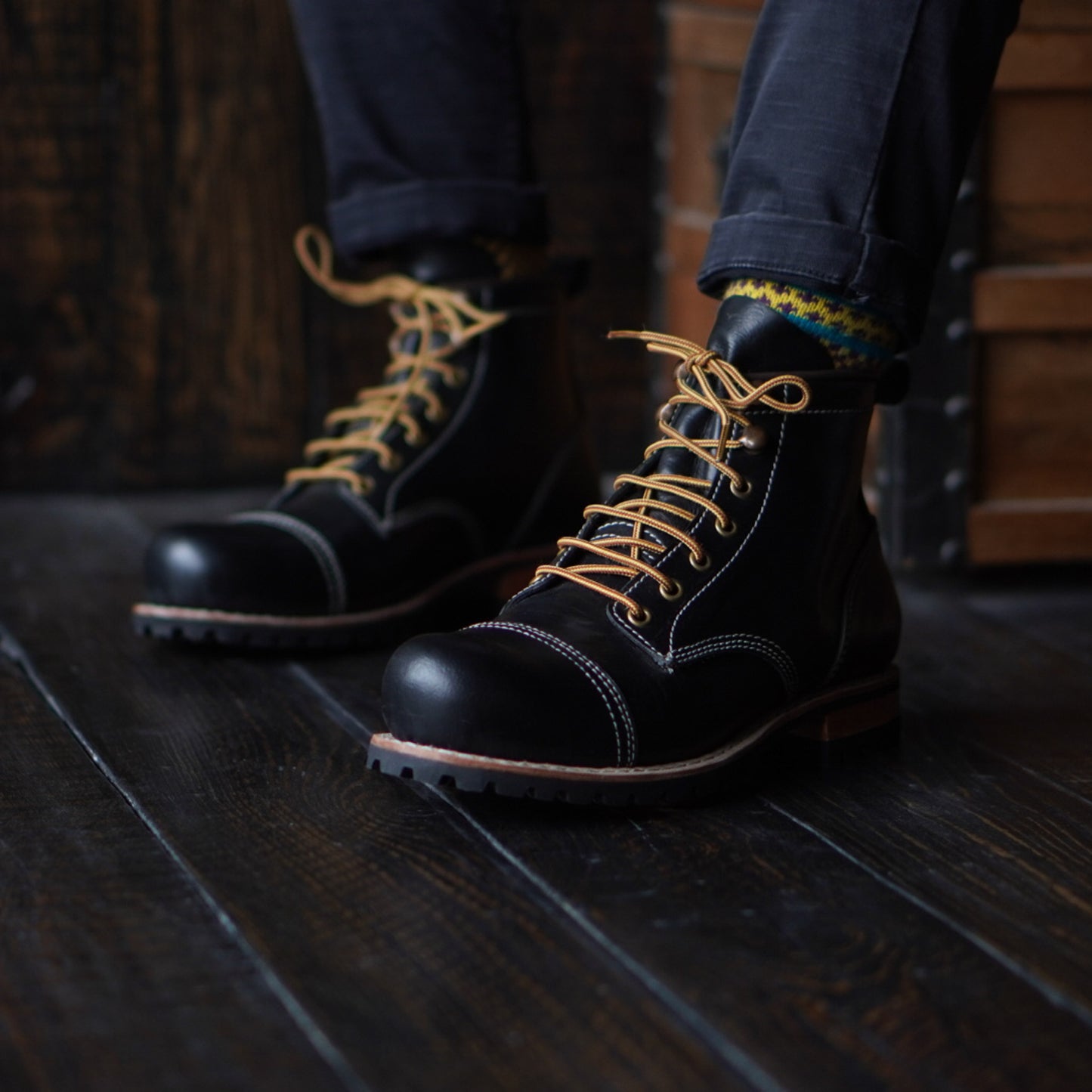Ranger Boots (Raven Black) Goodyear Welted