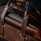 leather gym duffle bag