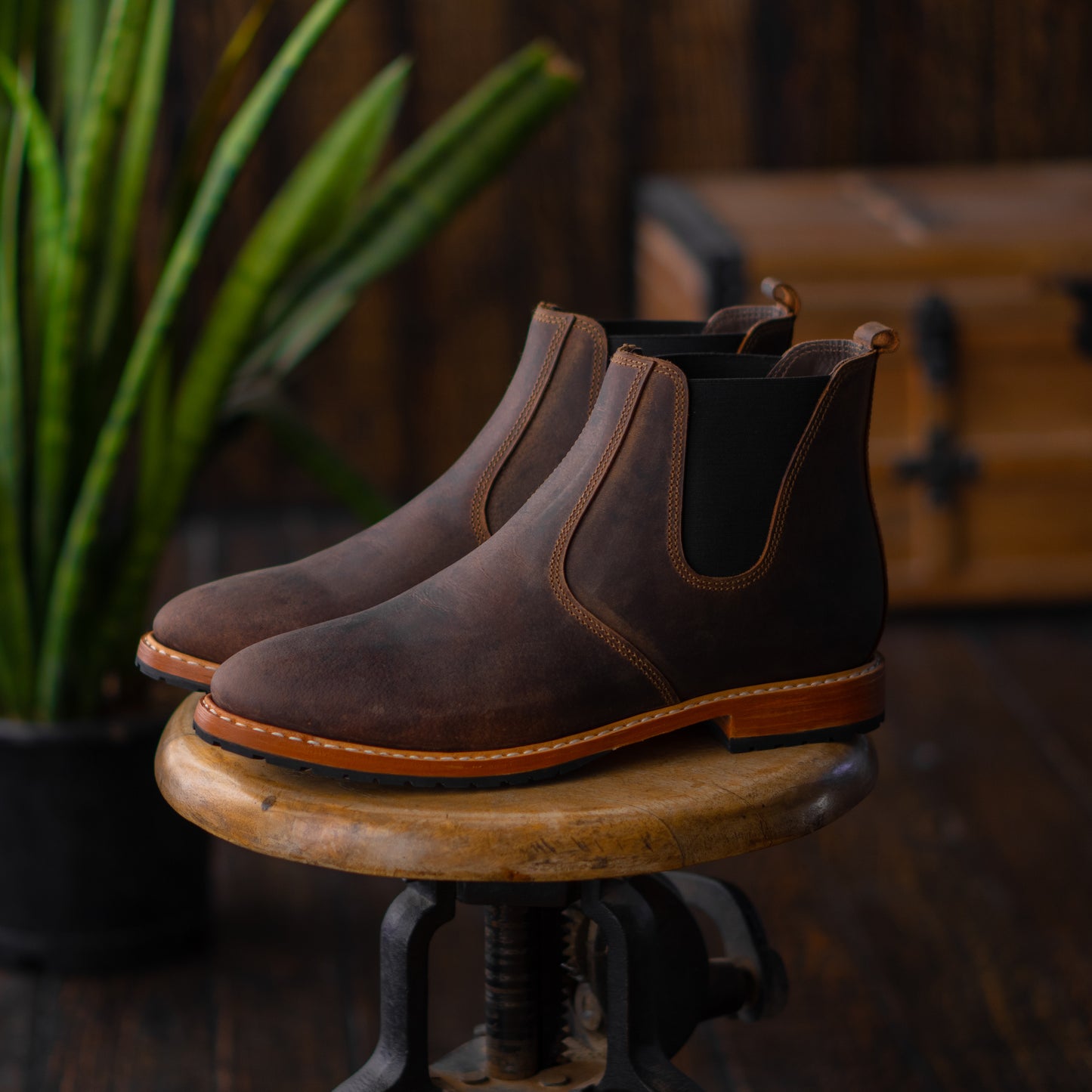 Chicago Chelsea Boots (Vintage Brown) Welted Goodyear